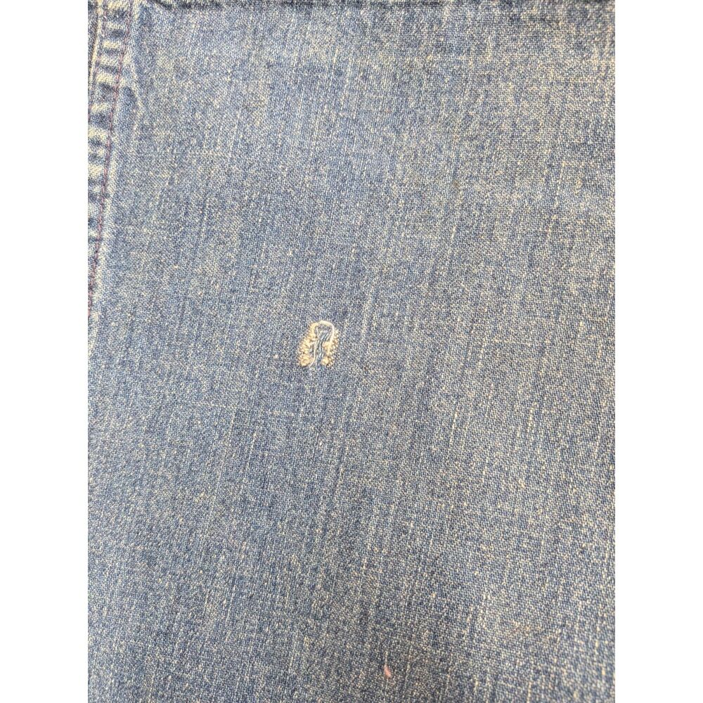 70s Hippie Boho Women’s Lee Bell Bottom Jeans Smokey Bear Patch Embroidered - Picture 13 of 13